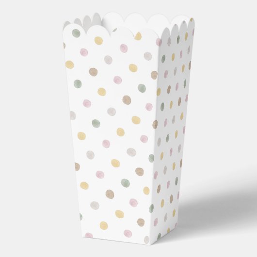 Moderne Punkt Popcorn Box Geschenkschachtel (Rückseite)