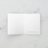 Moderne Punkte Dankeschön Karte - Grün (Innenseite)