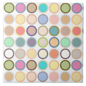 Moderne Punkte des Mittelalters - weiß mit Pastell Fliese (Vorderseite)