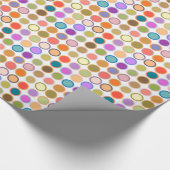 Moderne Punkte des Mitteljahrhunderts, mehrfarbige Geschenkpapier (Ecke)