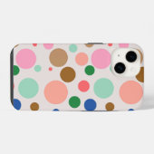 Moderne Punkte-Muster iPhone Hülle (Rückseite (Horizontal))