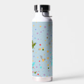 Moderne Punkte & Schmetterlingshalz Trinkflasche (Links)