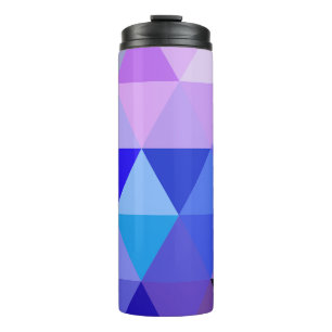 Moderne Purpur-Kaleidoskop-Geometrie Thermosbecher
