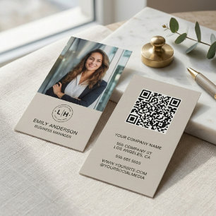 Moderne QR Business Card für das benutzerdefiniert Visitenkarte