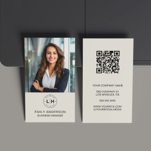 Moderne QR Business Card für das benutzerdefiniert Visitenkarte