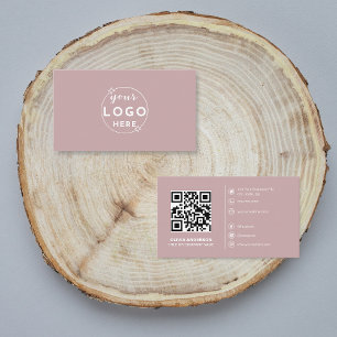 Moderne QR-Code benutzerdefinierte Logo Social Med Visitenkarte