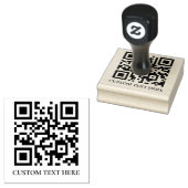 Moderne QR-Code-Branding-Gestaltung mit individuel Gummistempel (Stempel)