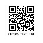 Moderne QR-Code-Branding-Gestaltung mit individuel Gummistempel (Prägung)