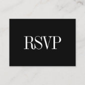 Moderne QR Code Budget Hochzeitkarte Begleitkarte (Vorderseite)