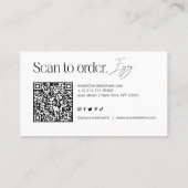 Moderne QR Code Business Card Visitenkarte (Rückseite)