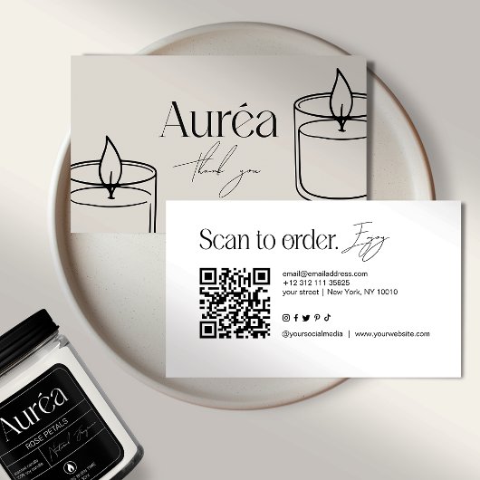 Moderne QR Code Business Card Visitenkarte