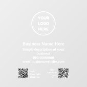 Moderne QR Code Business fördern Auto oder Fensteraufkleber (Blatt)
