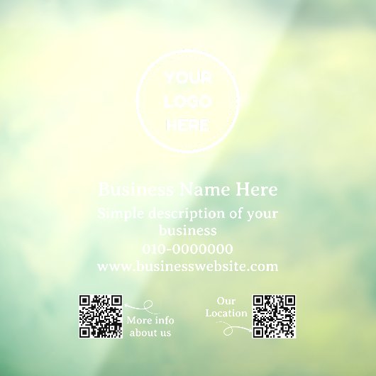 Moderne QR Code Business fördern Auto oder Fensteraufkleber (Blatt 3)
