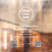 Moderne QR Code Business fördern Auto oder Fensteraufkleber (Blatt 2)