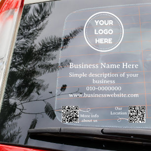 Moderne QR Code Business fördern Auto oder Fensteraufkleber
