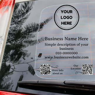 Moderne QR Code Business fördern Auto oder Fensteraufkleber