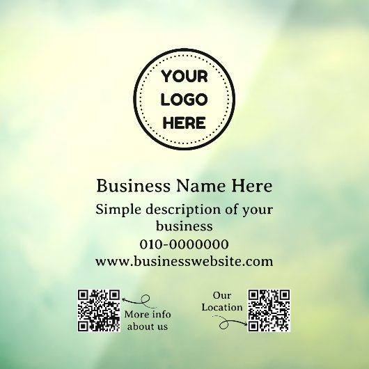 Moderne QR Code Business fördern Auto oder Fensteraufkleber (Blatt 3)