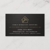 Moderne QR-Code-Dachdecker-Service Visitenkarte (Vorderseite)