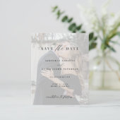 Moderne QR CODE Foto Hochzeit sparen das Datum (Stehend Vorderseite)