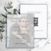 Moderne QR CODE Foto Hochzeit sparen das Datum