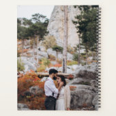 Moderne QR Code Foto Overlay Wedding Planer (Rückseite)