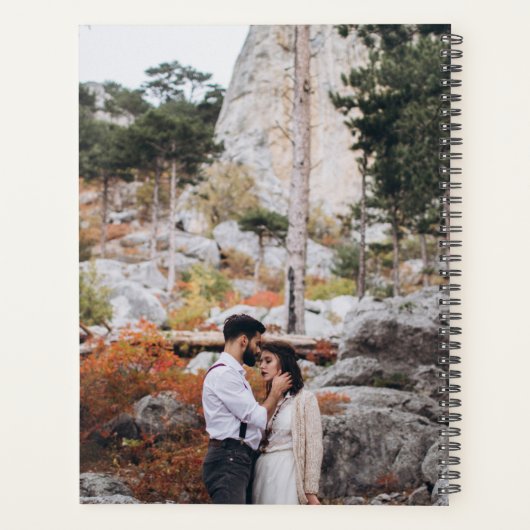 Moderne QR Code Foto Overlay Wedding Planer (Rückseite)