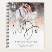 Moderne QR Code Foto Overlay Wedding Planer (Vorderseite)