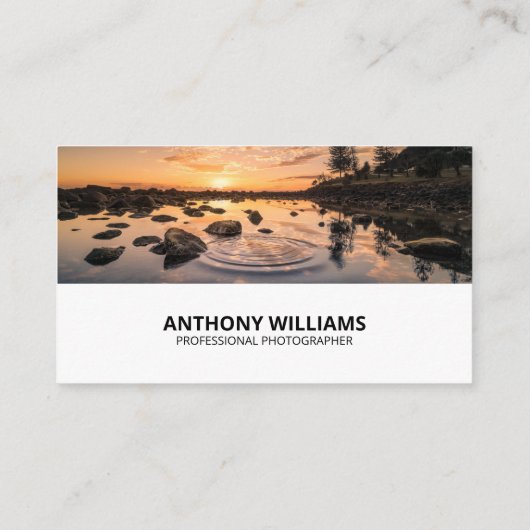 Moderne QR Code Fotograf Business Card Visitenkarte (Rückseite)