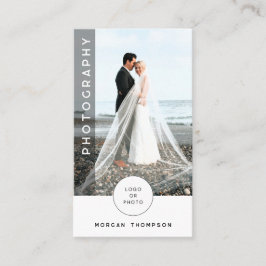 Moderne QR-Code-Fotografie-Visitenkarte Visitenkarte