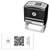 Moderne QR-Code-Geschäftslogo-Branding-Design Permastempel (Beispiel)