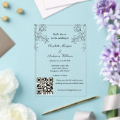 Moderne QR-Code-Hochzeit Acryleinladungen (In Situ (Hochzeit))