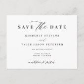 Moderne QR CODE Hochzeit Save the Date Ankündigungspostkarte (Vorderseite)