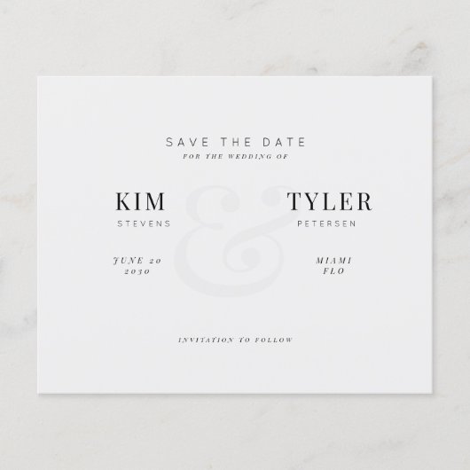 Moderne QR CODE Hochzeit sparen das Datum Flyer (Vorne)