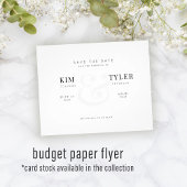 Moderne QR CODE Hochzeit sparen das Datum Flyer