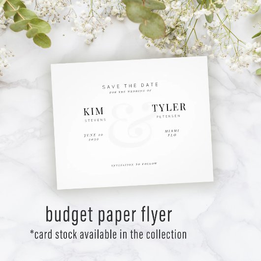 Moderne QR CODE Hochzeit sparen das Datum Flyer