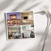 Moderne QR Code Host Card für Ferienvermietungen Quadratische Visitenkarte