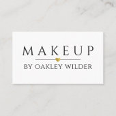 Moderne QR-Code-Makeup-Artistin Visitenkarte (Vorderseite)