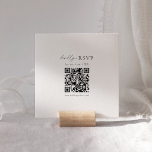 Moderne QR-Code-Minimal-UAWG Begleitkarte