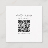 Moderne QR-Code-Minimal-UAWG Begleitkarte (Vorderseite)