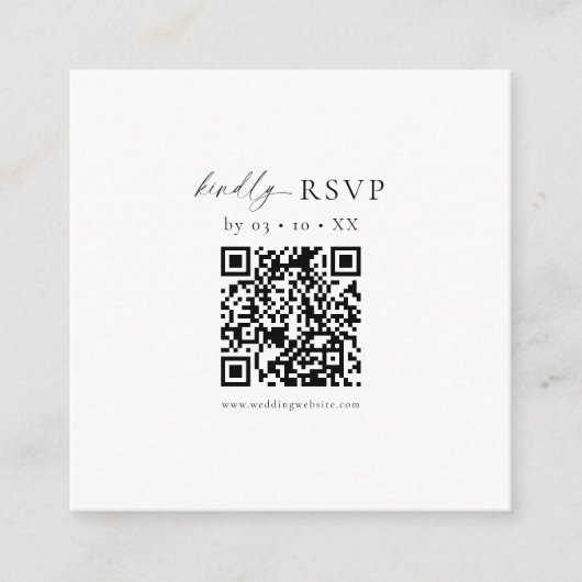 Moderne QR-Code-Minimal-UAWG Begleitkarte (Vorderseite)