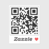 Moderne QR Code Scan Me Business URL Social Media Aufkleber (Blatt)
