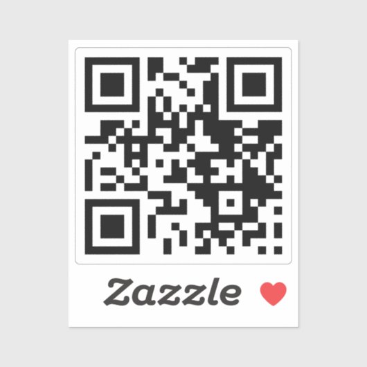 Moderne QR Code Scan Me Business URL Social Media Aufkleber (Blatt)