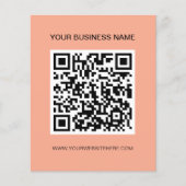 Moderne QR-Code-Scannable-Werbung Flyer (Vorne)