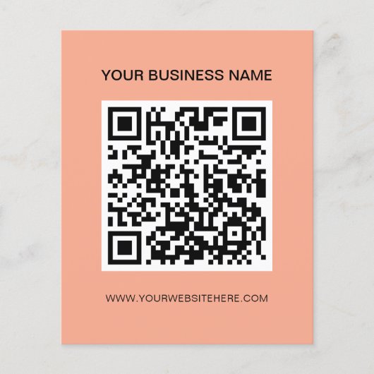 Moderne QR-Code-Scannable-Werbung Flyer (Vorne)