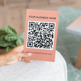 Moderne QR-Code-Scannable-Werbung Flyer