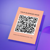 Moderne QR-Code-Scannable-Werbung Flyer