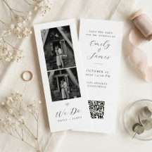 Moderne QR-Code-Schrift Wir Machen Foto-Streifen-H