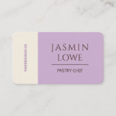 Moderne QR Code Social Media Verbinden wir Lilac Visitenkarte (Vorderseite)