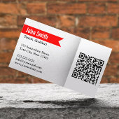 Moderne QR Code System Architecture Visitenkarte