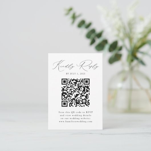 Moderne QR Code UAWG Enclosure Card Begleitkarte (Stehend Vorderseite)
